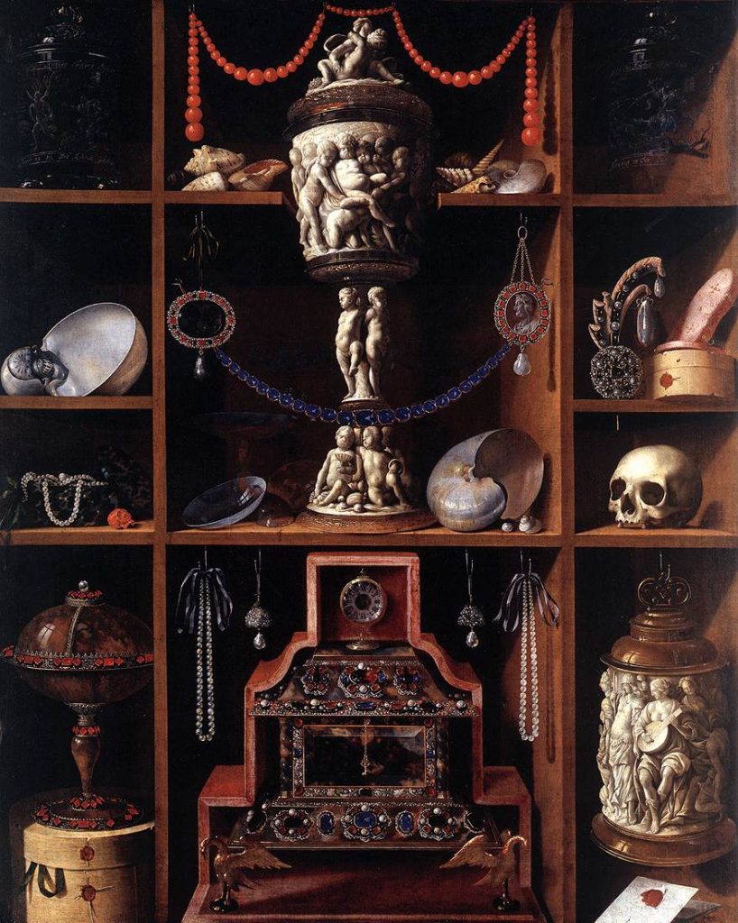 Johann Georg Hainz's Cabinet of Curiosities, circa 1666. Courtesy of Wikimedia Commons