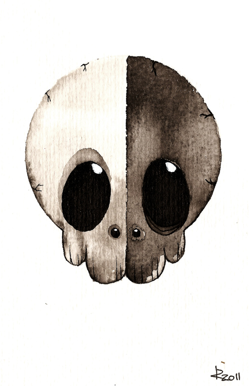 Bipolar skull by Taiyo85 on Deviantart