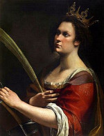 Saint Catherine of Alexandria by Artemisia Gentileschi